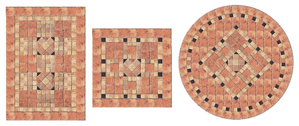 Три формы: прямоугольник, круг, квадрат