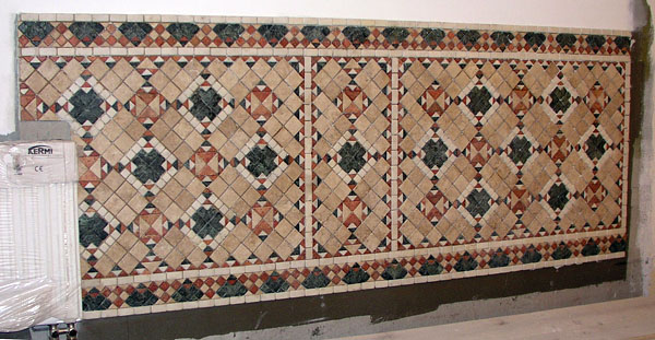 Настенный ковер-мозаика из камня