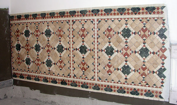 Настенный ковер-мозаика из камня